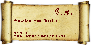 Vesztergom Anita névjegykártya